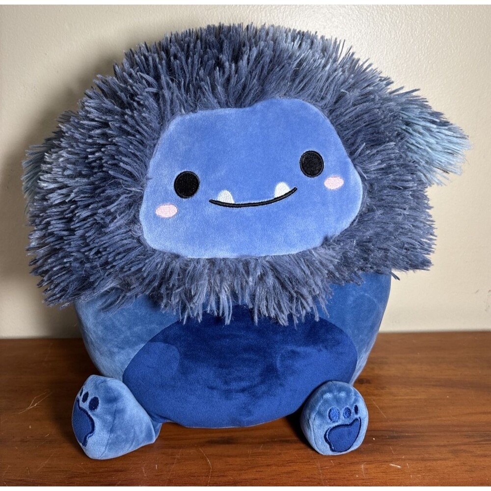 Dani the Navy Blue Bigfoot Yeti Squishmallow Plush 11” Kellytoy New